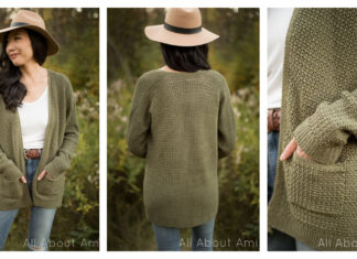 Olivewood Cardigan Crochet Free Pattern