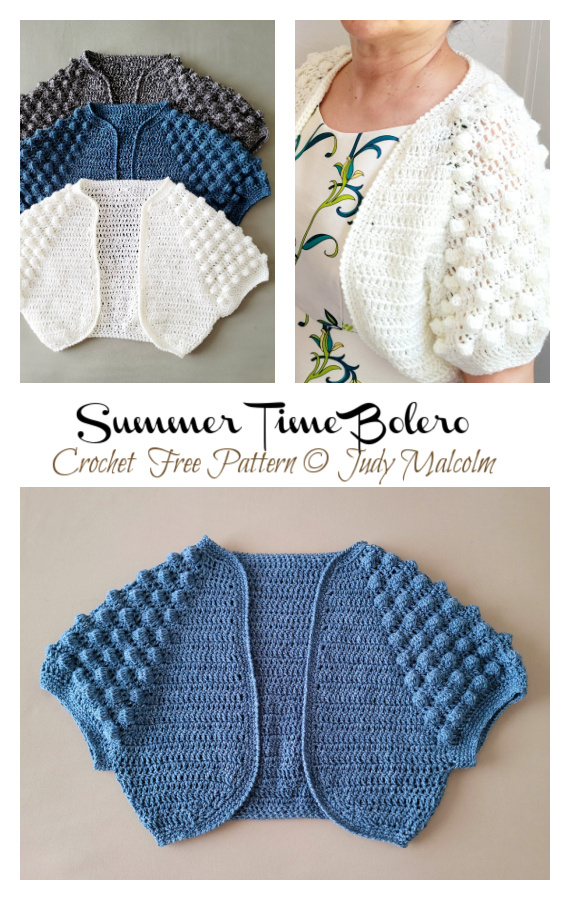 Summer Time Bolero Crochet Free Pattern