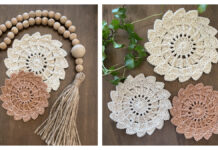 The Morning Star Sun Coaster Crochet Free Pattern