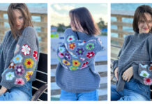 African Flower Sweater Crochet Pattern