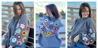 African Flower Sweater Crochet Pattern