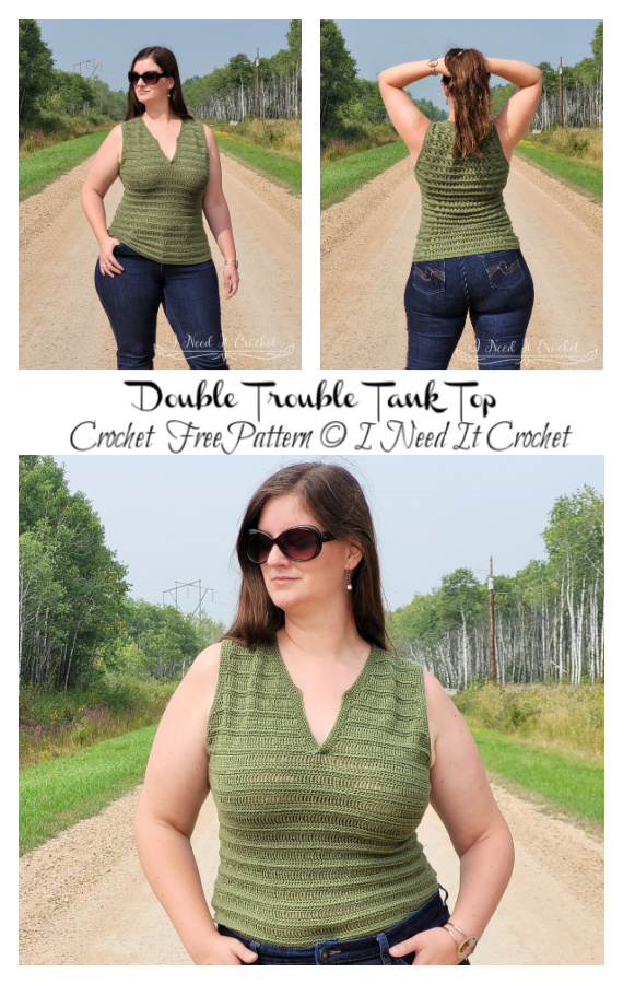 Double Trouble Tank Top Crochet Free Pattern