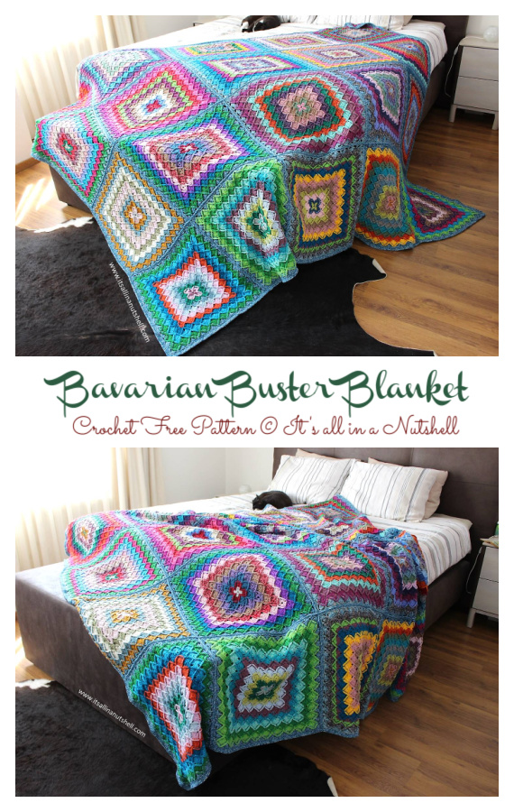 Bavarian Buster Blanket Crochet Free Pattern