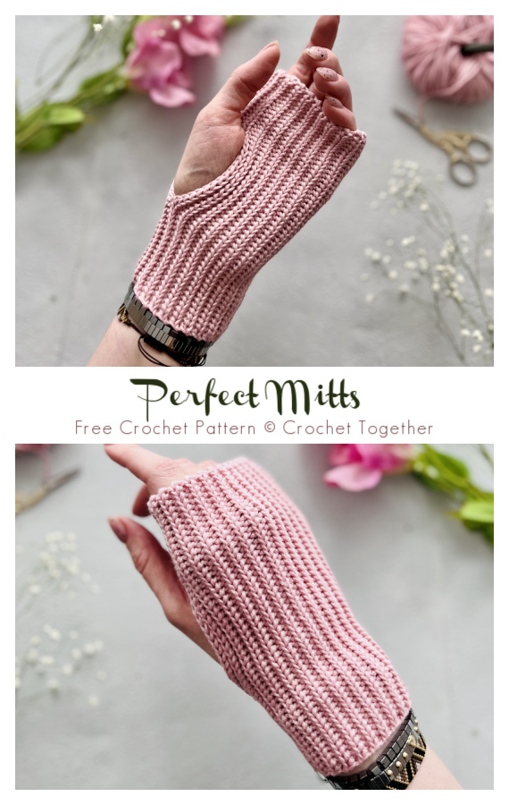 Perfect Mitts Crochet Free Pattern