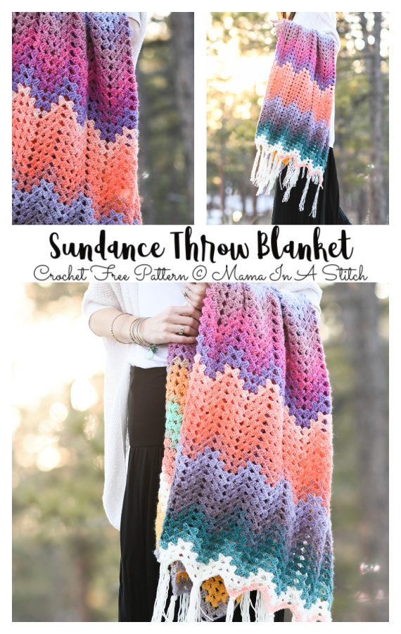 Sundance Throw Blanket Crochet Free Pattern