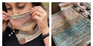 The Layer Cake Cowl Tunisian Crochet Free Pattern