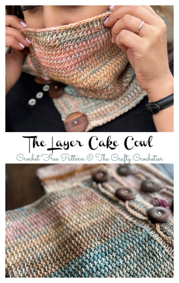 The Layer Cake Cowl Tunisian Crochet Free Pattern