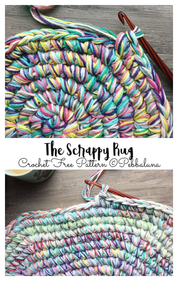 The Scrappy Rug Crochet Free Pattern