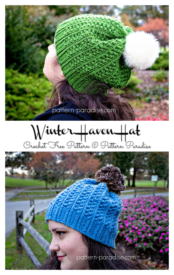 Winter Haven Hat Crochet Free Pattern