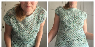 Amma Granny Square Top Crochet Free Pattern