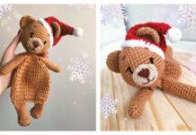 Christmas Bear Lovey Crochet Free Pattern