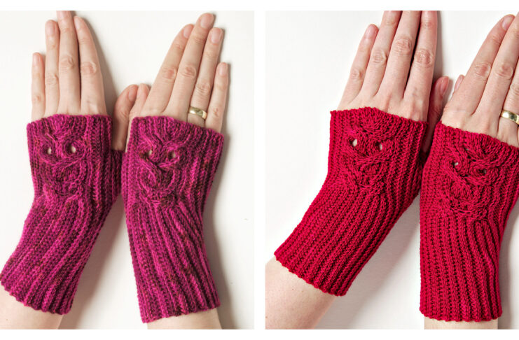 Consider Owls Fingerless Gloves Crochet Pattern