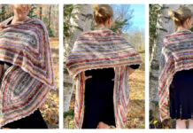 The Scrappy Canoe Shawl Crochet Free Pattern