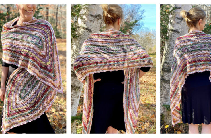 The Scrappy Canoe Shawl Crochet Free Pattern The Scrappy Canoe Shawl Crochet Free Pattern