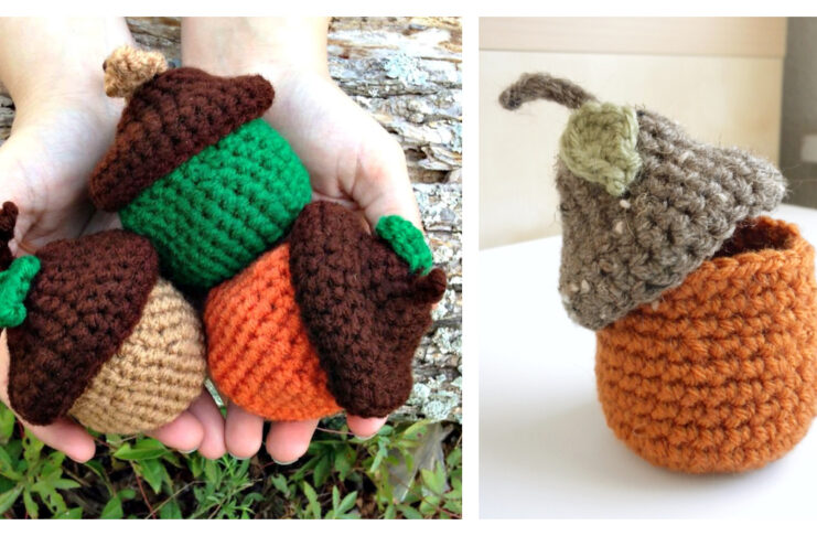 Woodsy Acorn Pots Crochet Free Pattern Woodsy Acorn Pots Crochet Free Pattern