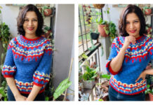 Erica Pullover Sweater Crochet Free Pattern