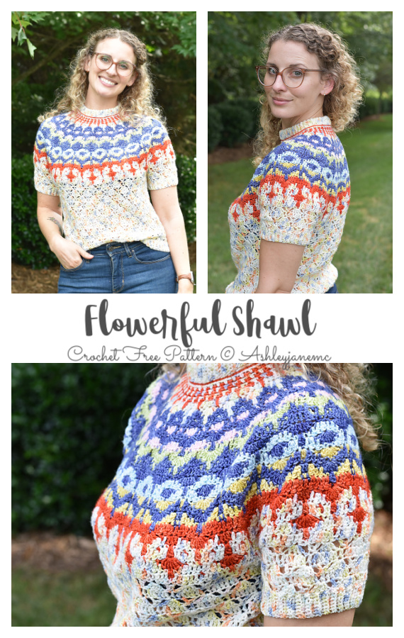 Erica Pullover Sweater Crochet Free Pattern