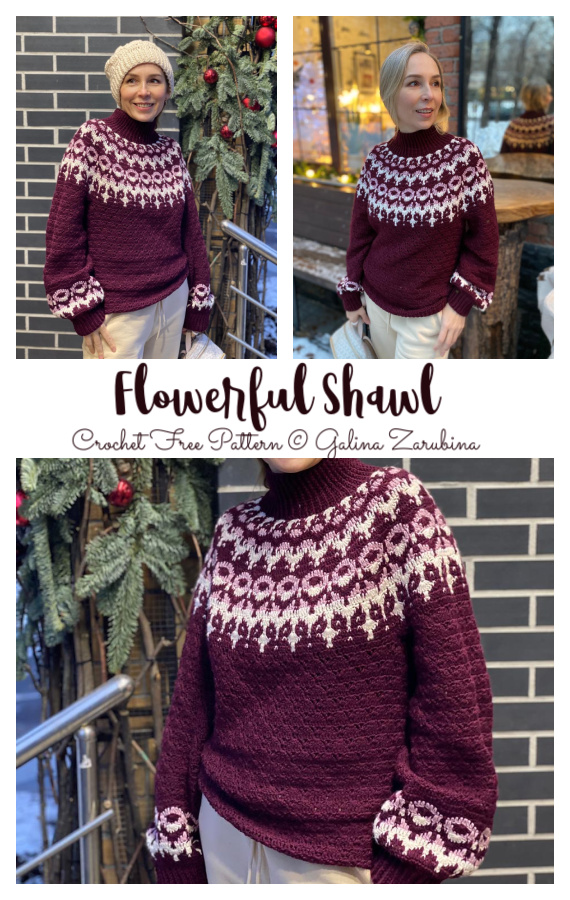 Erica Pullover Sweater Crochet Free Pattern