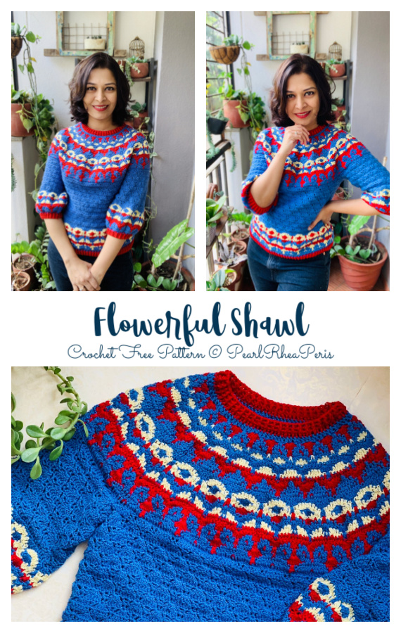 Erica Pullover Sweater Crochet Free Pattern