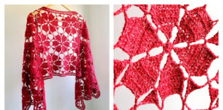 Flowerful Shawl Crochet Free Pattern