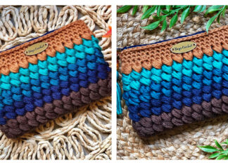 Puff Stitch Bag Crochet Free Pattern