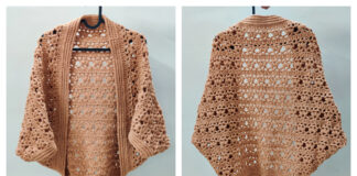 Pumpkin Pie Cocoon Shrug Crochet Free Pattern