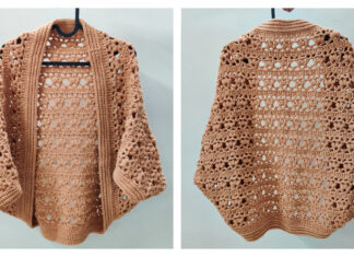 Pumpkin Pie Cocoon Shrug Crochet Free Pattern