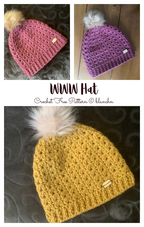 WWW Hat Crochet Free Pattern