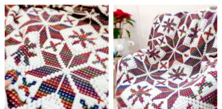 Christmassy Mood Mosaic Blanket Crochet Pattern