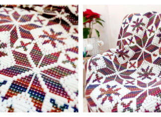 Christmassy Mood Mosaic Blanket Crochet Pattern