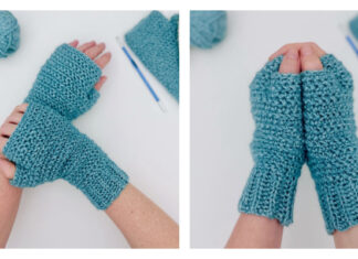 Freya Fingerless Gloves Crochet Free Pattern