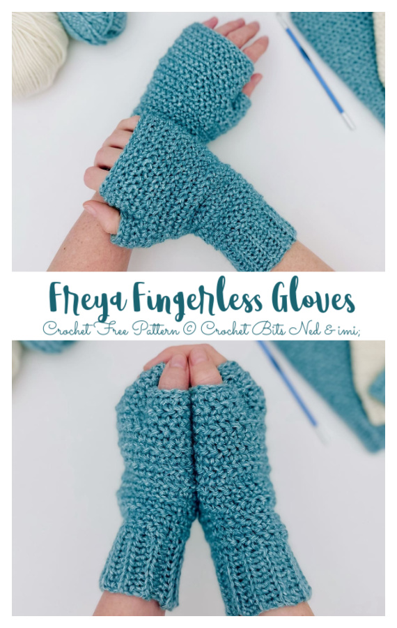 Freya Fingerless Gloves Crochet Free Pattern