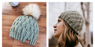 Frosty Air Beanie Hat Crochet Free Pattern