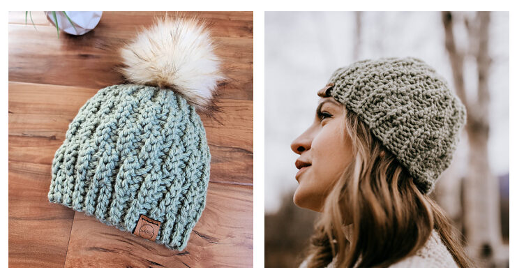 Frosty Air Beanie Hat Crochet Free Pattern
