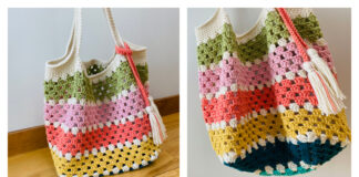Granny Square Scrap Bag Crochet Pattern