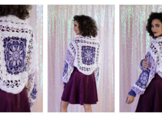 Lavender Frost Cardigan Crochet Pattern