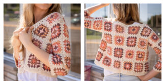 Granny Square Cardigan Crochet Free Pattern