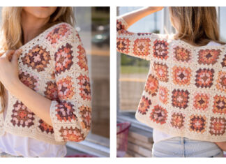 Granny Square Cardigan Crochet Free Pattern