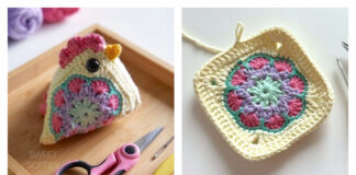 Granny Square Chicken Crochet Free Pattern