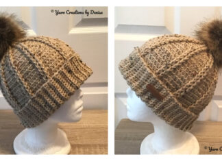 Kool Ridges Hat Crochet Free Pattern