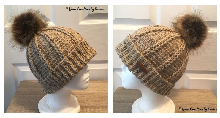 Kool Ridges Hat Crochet Free Pattern