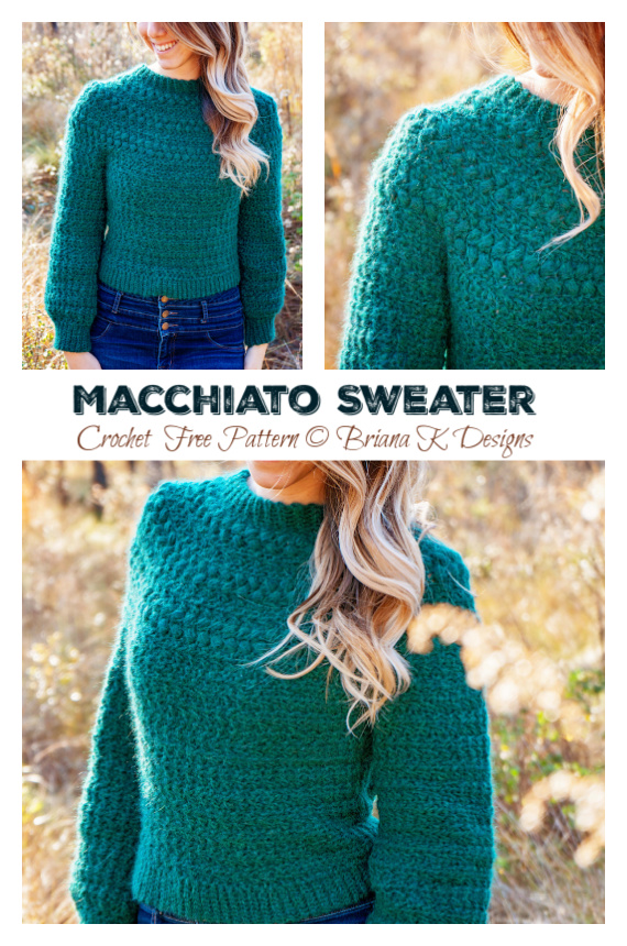Macchiato Sweater Crochet Free Pattern