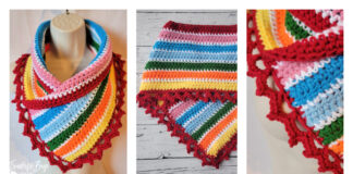 Striped Neck Warmer Crochet Free Pattern