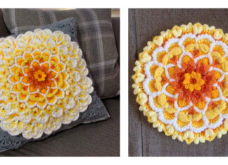 Wildflower Cushion Block Crochet Pattern