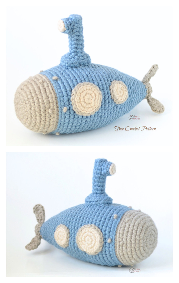 Amigurumi Submarine Crochet Free Pattern