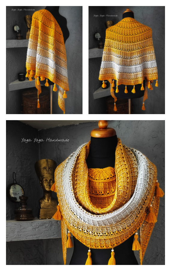 Bayka HC Half-circle Shawl Crochet Pattern