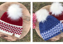 Snowy Peaks Beanie Hat Crochet Pattern
