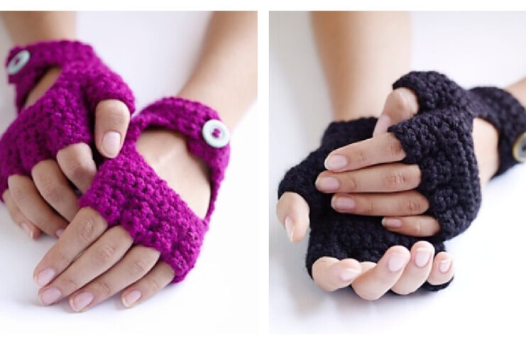 Driving Gloves Crochet Free Pattern