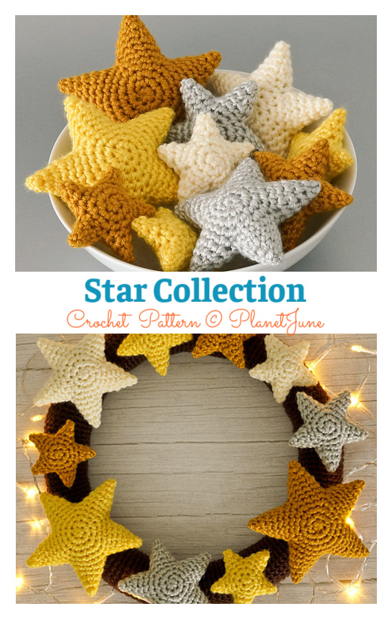 Amigurumi Star Collection Crochet Pattern Amigurumi Star Collection Crochet Pattern