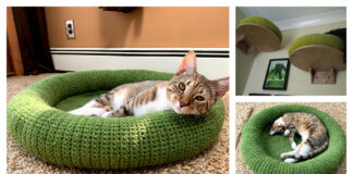 Kitty Bed Crochet Free Pattern